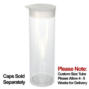 3/4 x 24 Round Clear Plastic Tubes 1000/ctn