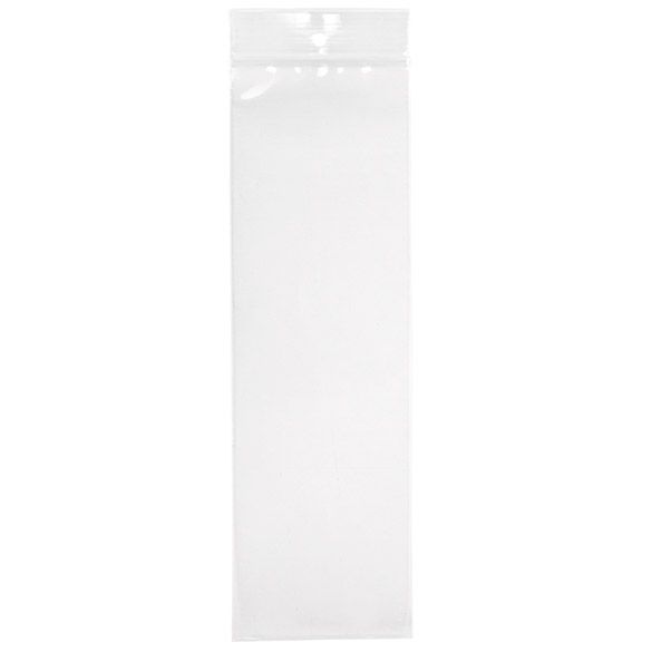 Crystal Clear Zip Bags + Round Hang Hole 3 x 10 100 Pack