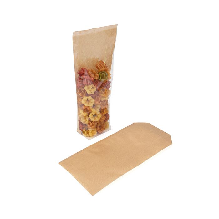 Heat Sealable Gusset Bags - Clear, Paper Insert [FGPBH17]