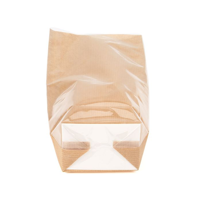 Heat Sealable Gusset Bags - Clear, Paper Insert [FGPBH17]