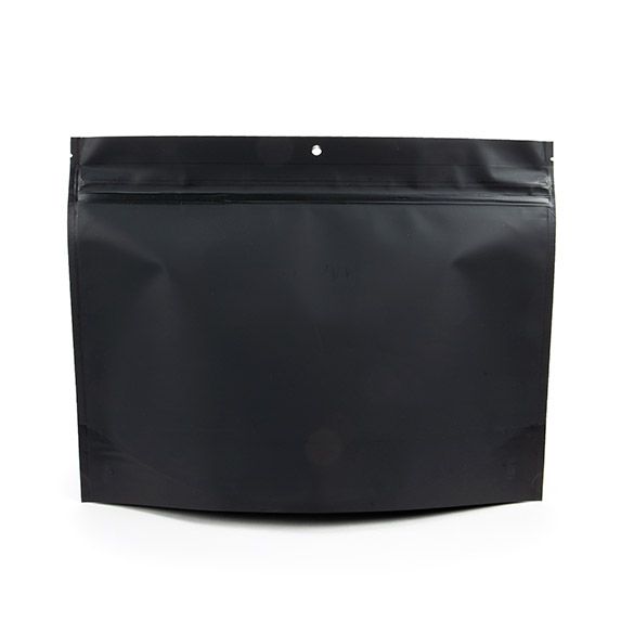 Matte Black Child Resistant Pouch Bags 12 x 4 x 9 100 pack CRP129MB
