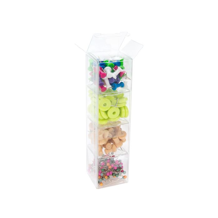 1 1/2 x 1 1/2 x 1 1/2, Clear Box, Single Serve Candy [PLB103]