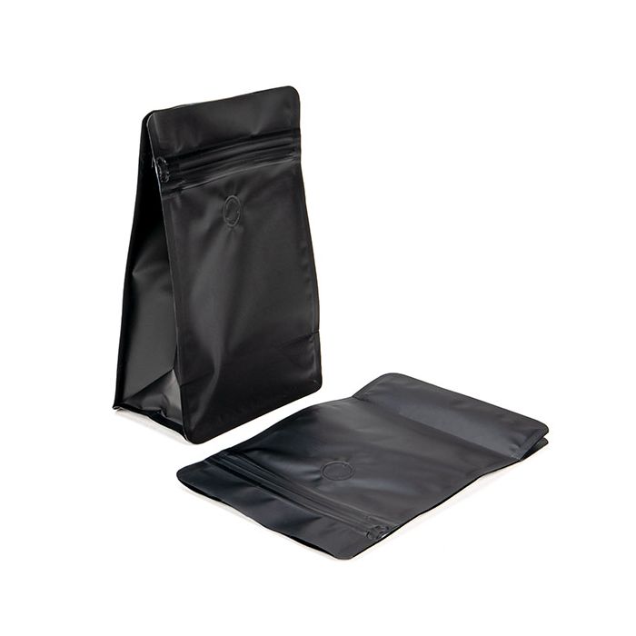 Black Box Bottom Stand Up Pouches | Valve | 50 Pack | 5